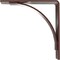 Ekena Millwork Morris Steel Bracket, Hammered Bright Red 3"W x 10"D x 10"H BKTM03X10X10MOHRE - alternate 4